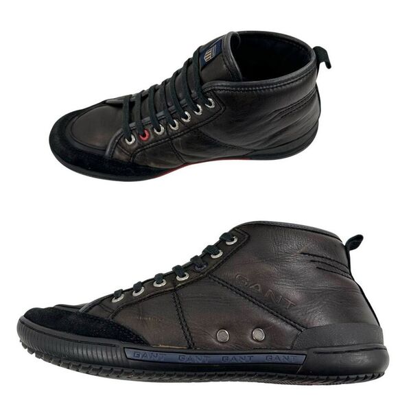 GANT Lace Up Distressed Leather Chukka Sneakers Men’s Size 8 - Picture 8 of 9